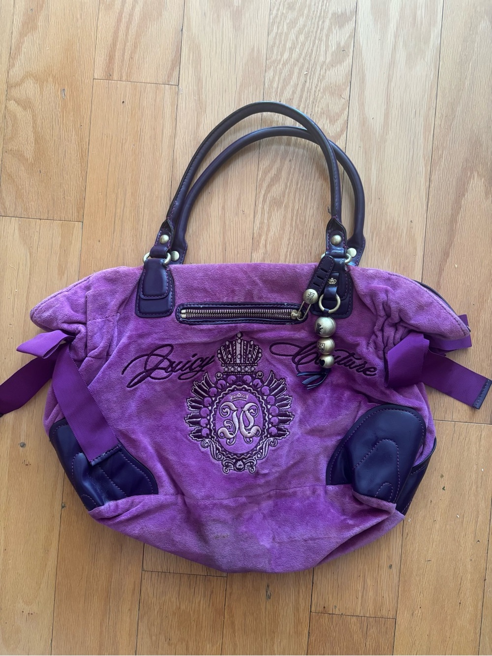 juicy couture purple shoulder bag